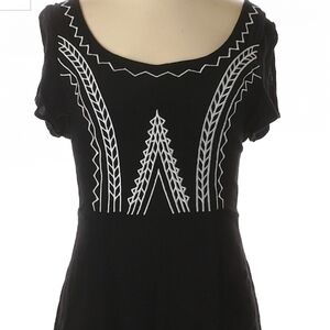 May & July romper S Small 100% rayon beautiful stitching and detail in back